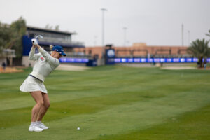 Golf Saudi ambassadors including Charley Hull prepare to compete at the PIF Saudi Ladies International at Riyadh Golf Club.