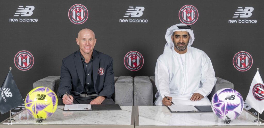 Al Jazira Club and New Balance announce three-year sportswear partnership.