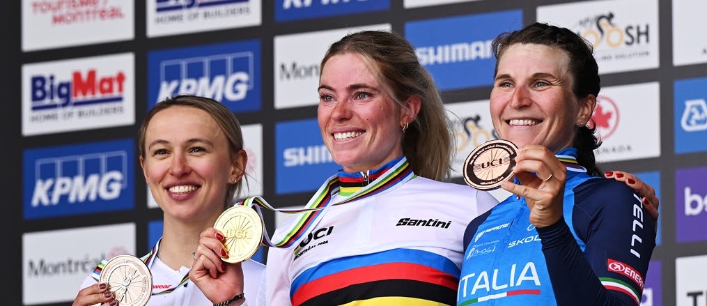 Elisa Longo Borghini wins World Championships road race bronze