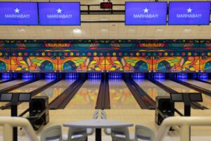 Refurbished bowling lanes at Khalifa International Bowling Centre in Zayed Sports City, Abu Dhabi