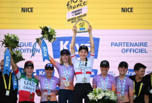 UAE Team L’IMAD celebrates securing the 2026 UCI Women's World Team number one ranking